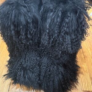 Luxurious Black Mongolian Faux Fur Boots